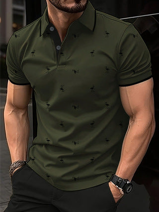 Chemise polo pour homme à manches courtes et motif Chic und Stil