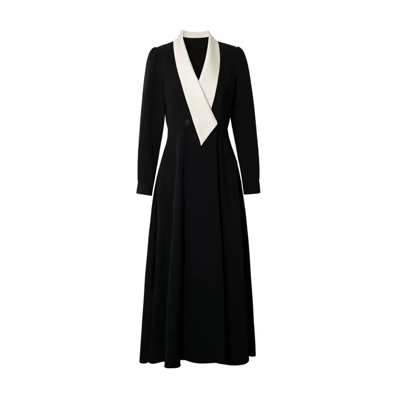 Robe enveloppante élégante pour femmes à manches longues avec détail ceinturé Chic und Stil