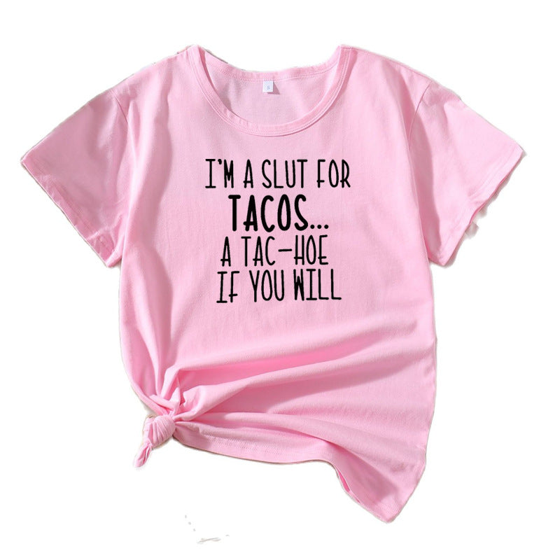 Damen Verspielt Grafik Casual Tee Chic und Stil