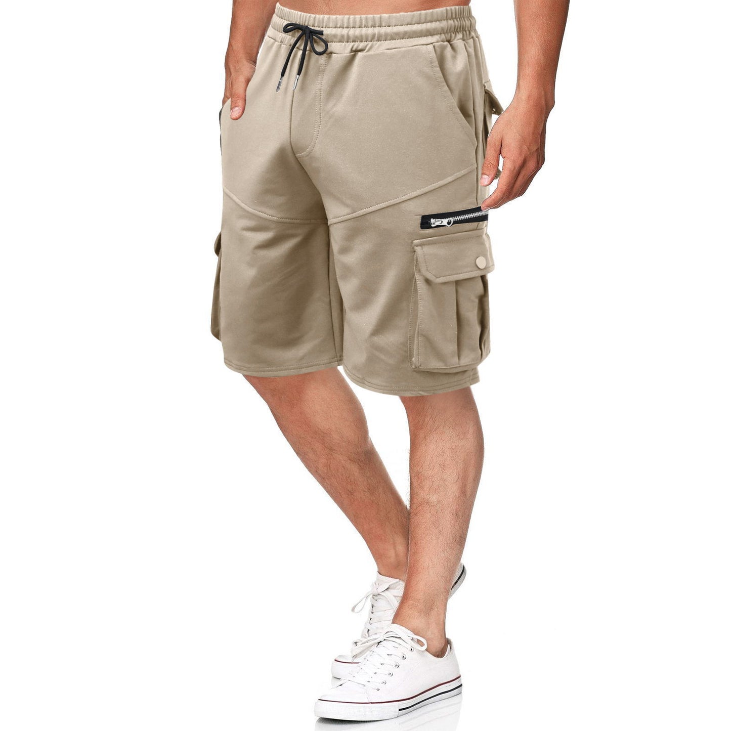 Shorts cargo multifonctionnels pour hommes avec fermeture éclair et poches pratiques Chic und Stil