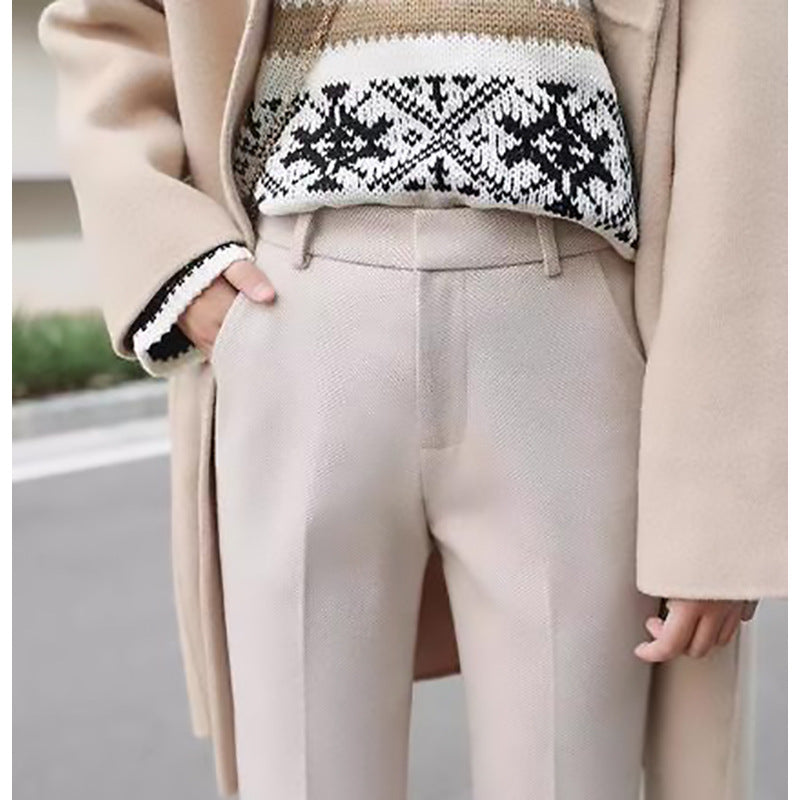 Pantalon sur mesure en chevron pour femmes Chic und Stil