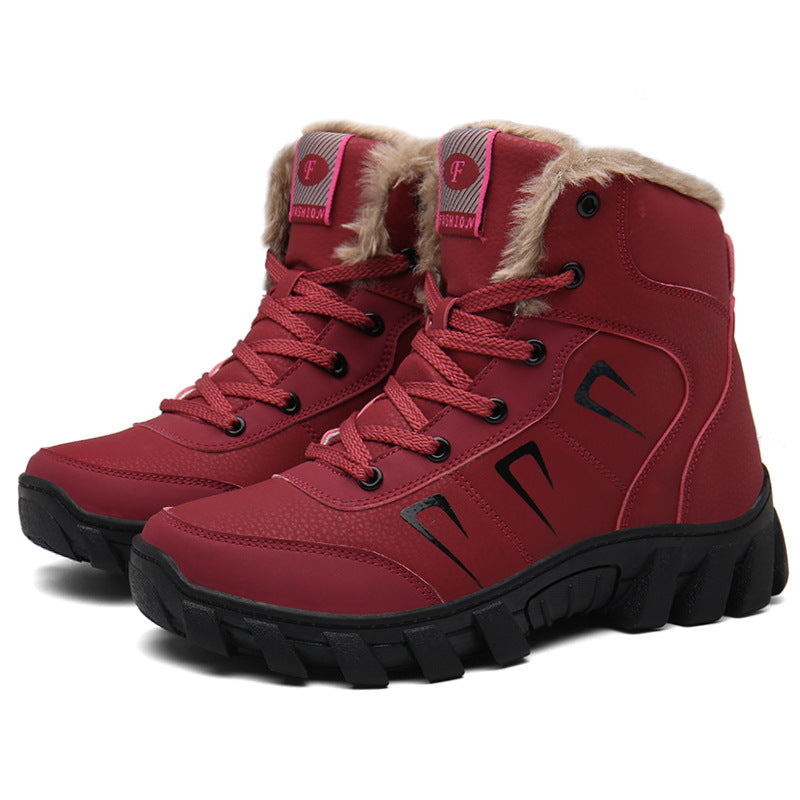 Bottes d'hiver pour femmes avec col en fausse fourrure et semelle antidérapante Chic und Stil