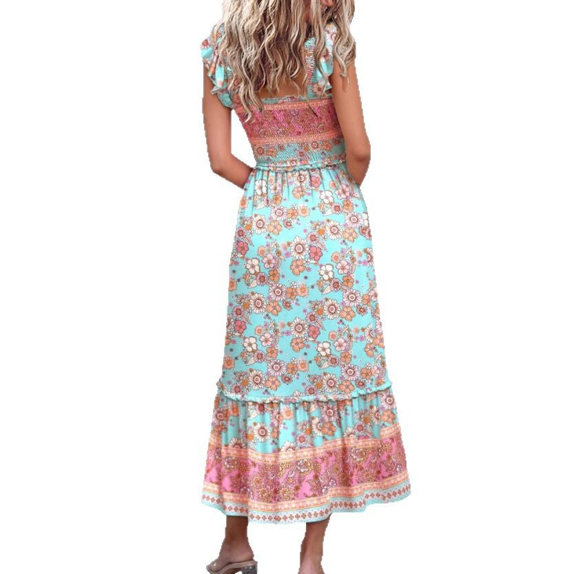 Robe maxi imprimée trop de bohémien pour femmes Chic und Stil