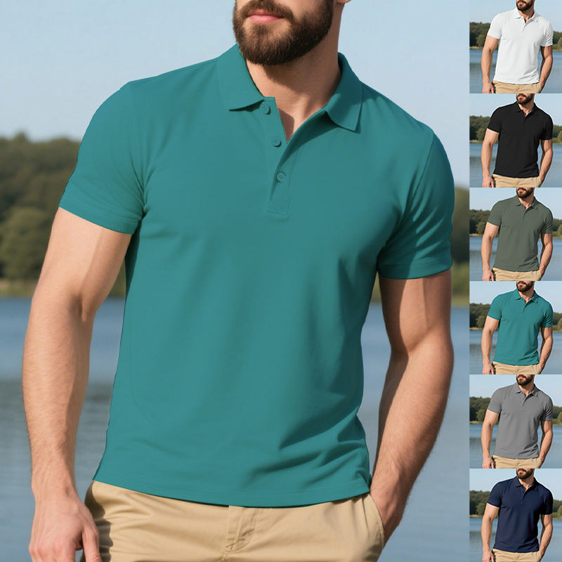 Polo sportif pour hommes en matériau fonctionnel respirant Chic und Stil