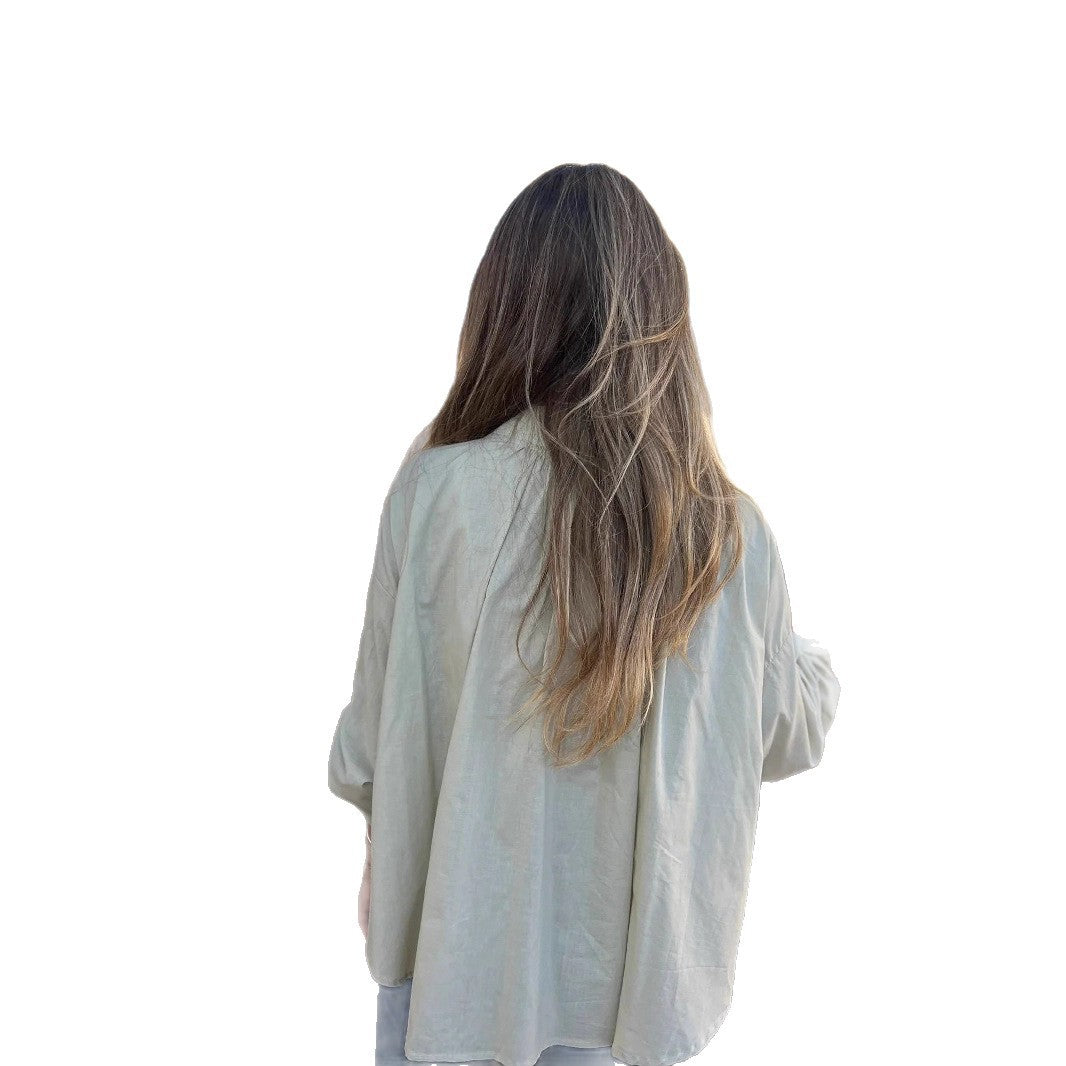 Blouse en coton pour femmes avec fermeture à boutons et coupe confortable Chic und Stil