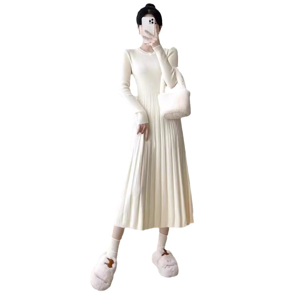 Robe maxi pour femmes avec un design en fines côtes et une coupe étroite Chic und Stil