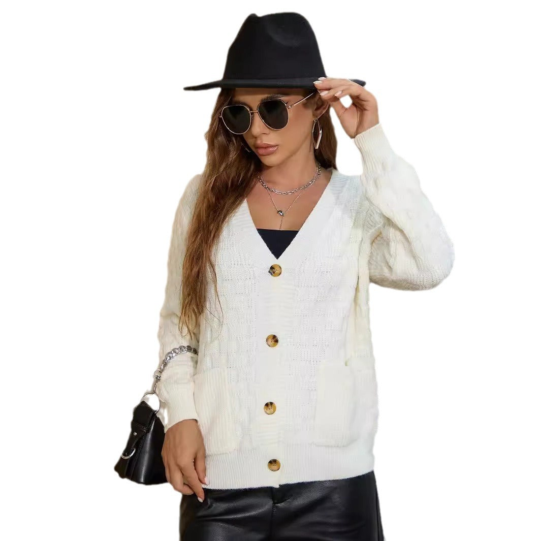 Cardigan femme avec motif structuré élégant Chic und Stil