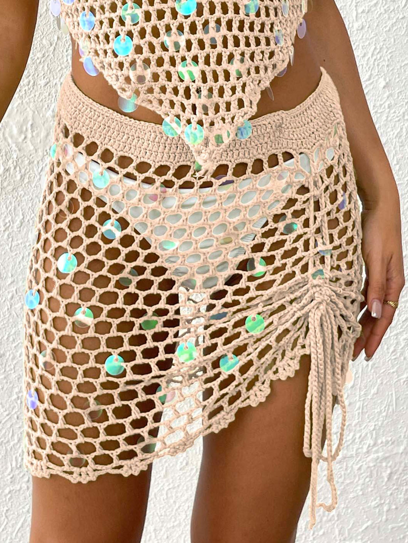 Ladies Knit Beach Cover-Up Skirt Chic and Style