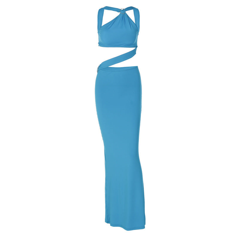 Robe portefeuille élégante pour femmes avec design sans manches et coupe ajustée Chic und Stil