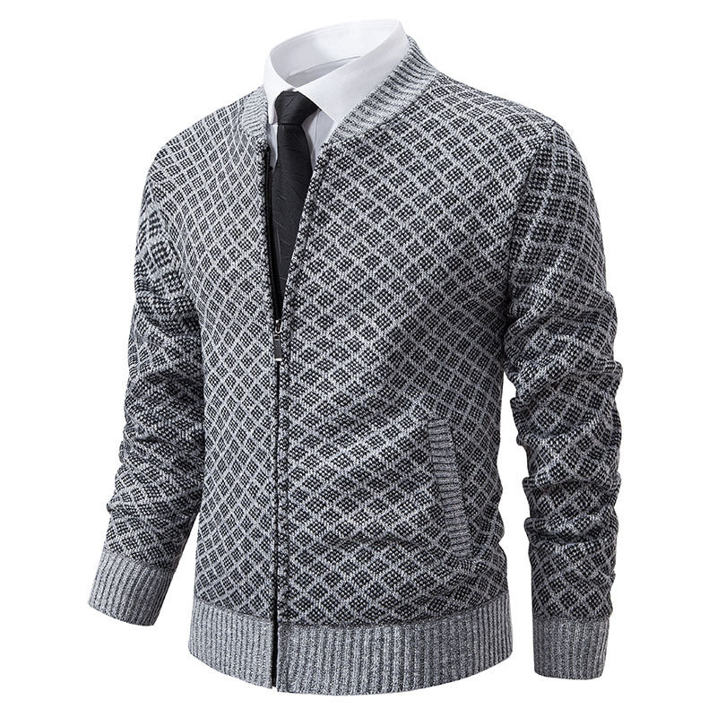 Blazer en tricot élégant pour hommes avec fine structure Chic und Stil