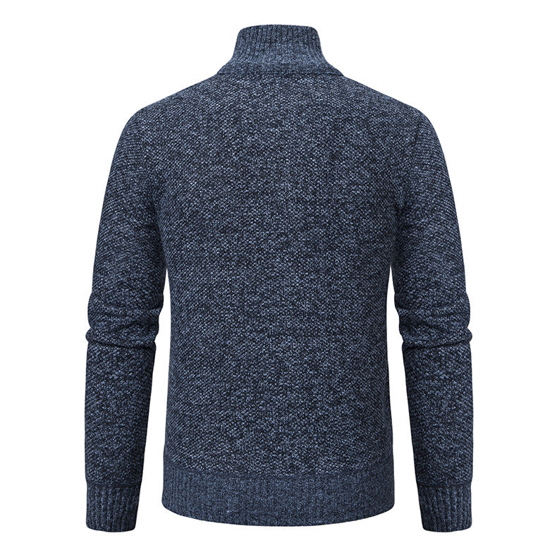 Pull homme avec col montant et zip attrayant Chic und Stil