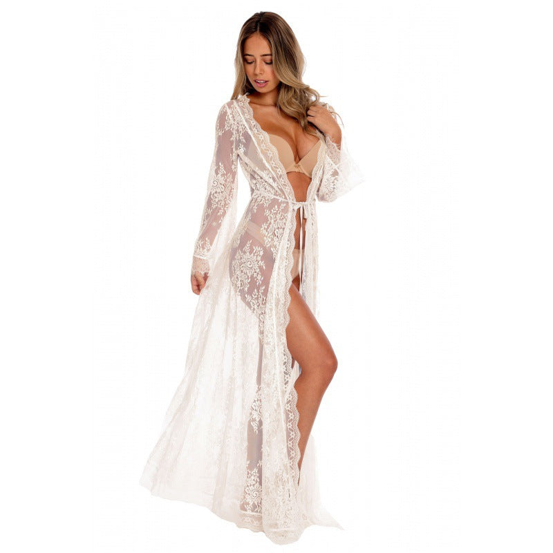 Robe surdimensionnée en dentelle Chic und Stil pour femmes