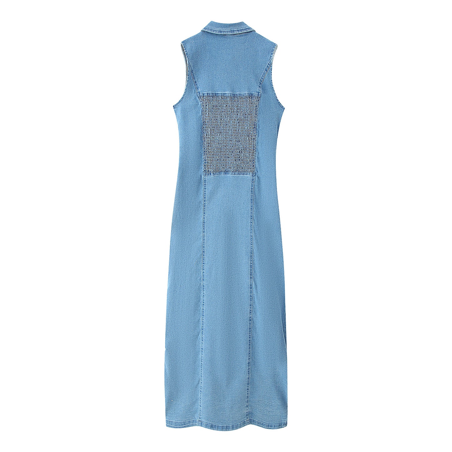 Robe en jean pour femmes au style élégant de chemisier avec fermeture à boutons Chic und Stil