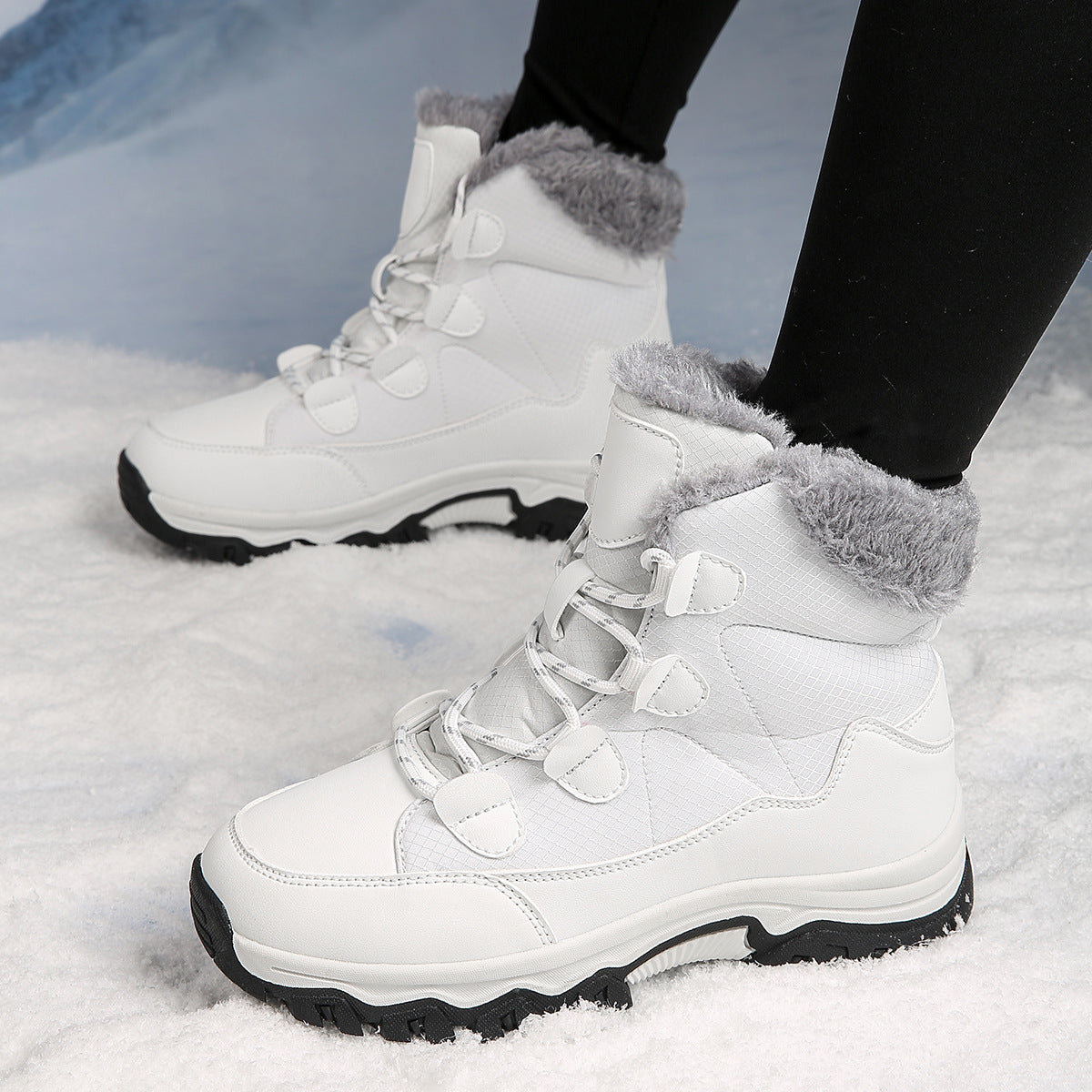 Bottes d'hiver thermo pour femmes avec doublure isolante et semelle antidérapante Chic und Stil
