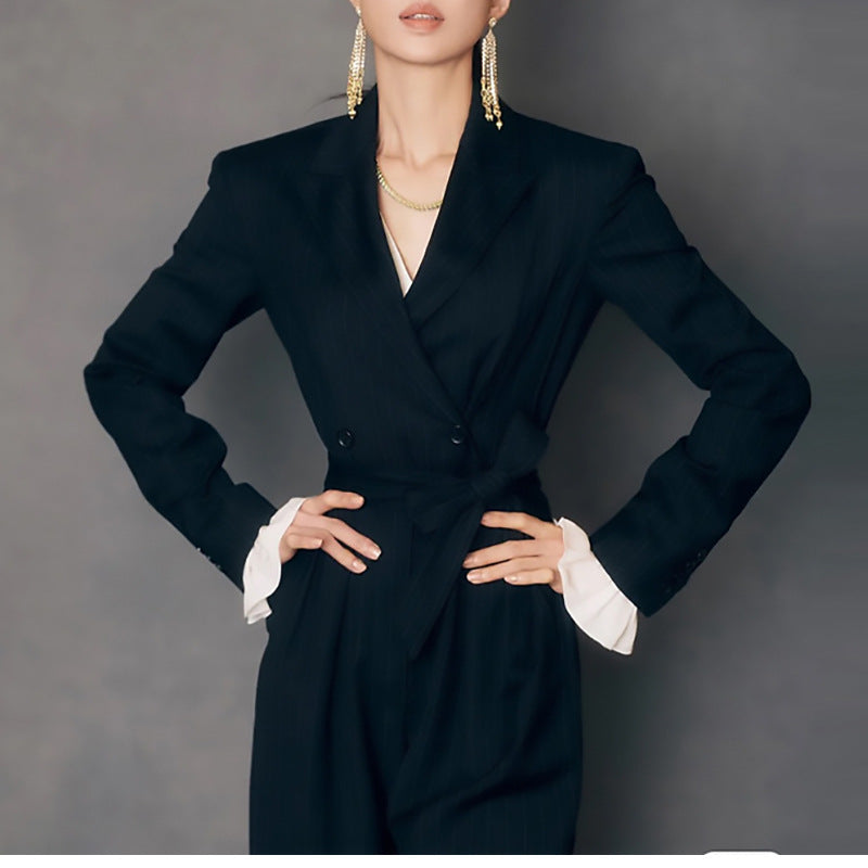 Salopette ajustée à double boutonnage pour femme Chic und Stil