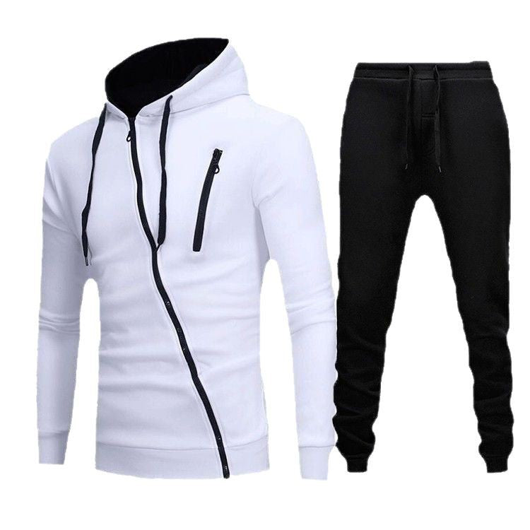 Functional jacket for men with asymmetrical zipper and sporty cut Chic and Style