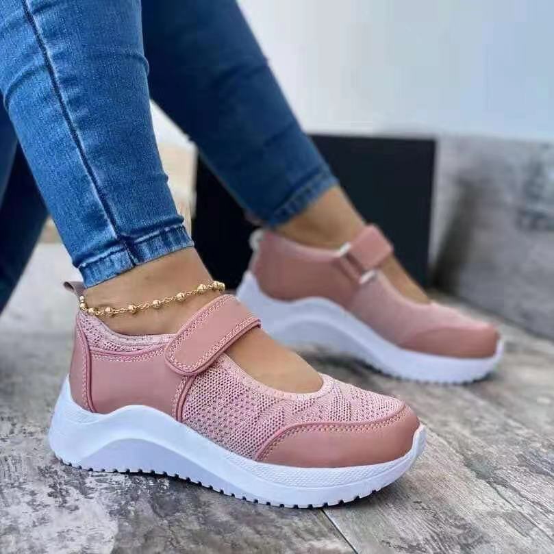 Baskets lacées confortables pour dames avec bande élastique et surface respirante Chic und Stil