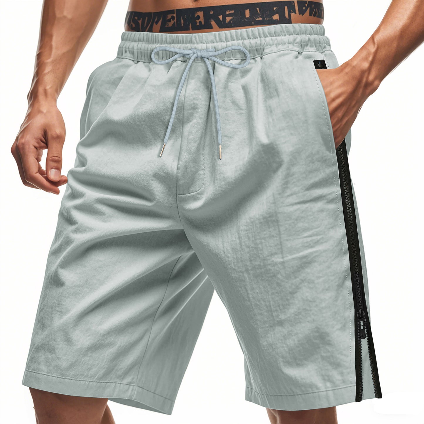 Shorts cargo sportives pour hommes avec taille ajustable et poches zippées pratiques Chic und Stil