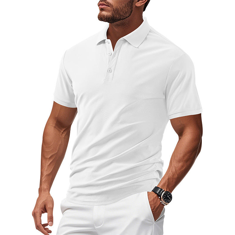 Polo pour hommes en matériau fonctionnel respirant avec une coupe moderne Chic und Stil