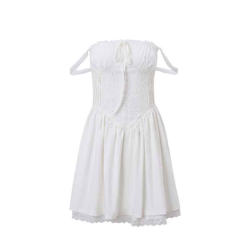Robe off-shoulder pour dames avec un joli détail en volants Chic und Stil