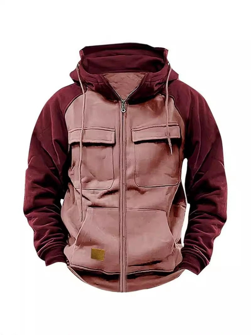 Veste à capuche sportive pour hommes avec poches pratiques et fermeture éclair Chic und Stil