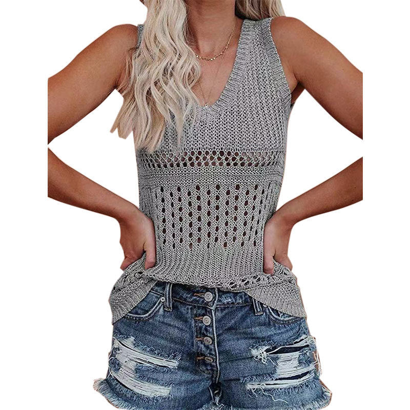 Haut en tricot pour femmes avec un motif losange polyvalent Chic und Stil