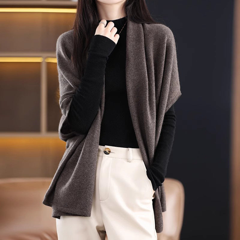 Cardigan Tricot Ouvert Confort Femme Chic und Stil