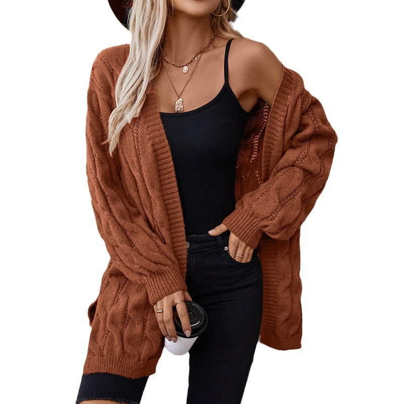 Veste en tricot pour femmes avec un élégant motif tressé Chic und Stil