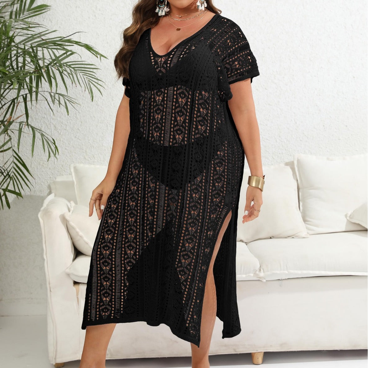 Robe de plage en crochet chic pour femmes Chic und Stil