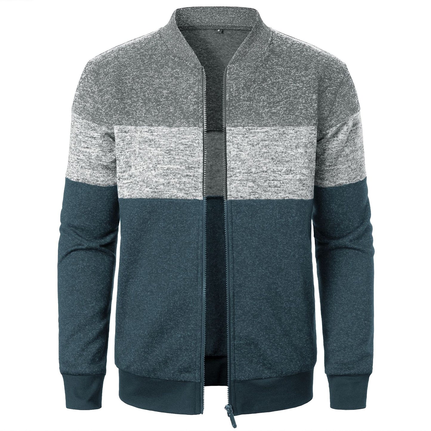 Veste de sport pour hommes avec motif de rayures modernes et finition élastique Chic und Stil