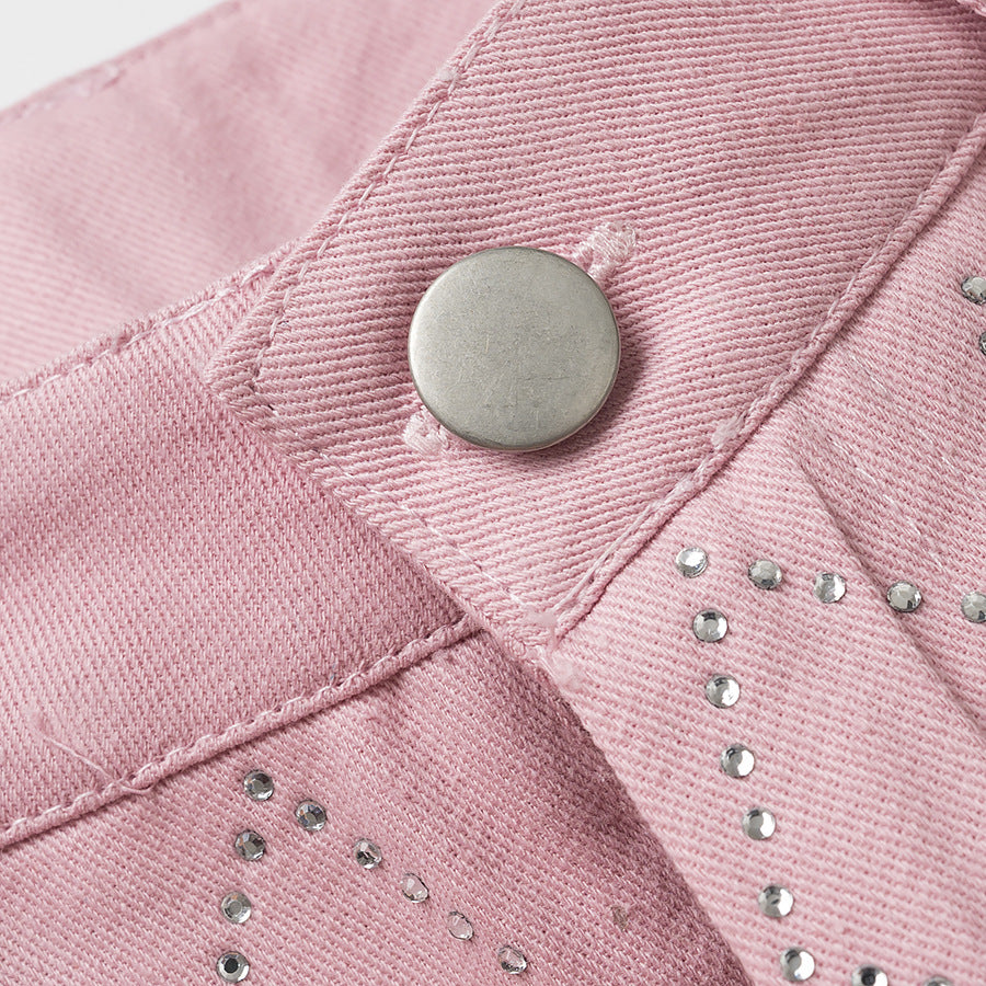 Chic and Style high-waisted elegant pants for ladies with diamond pattern