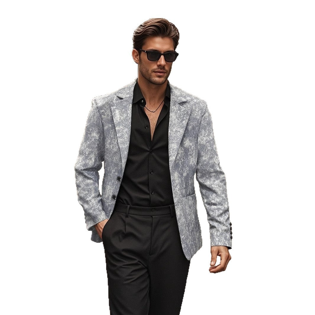 Blazer décontracté pour hommes structuré avec un design moderne et deux poches Chic und Stil
