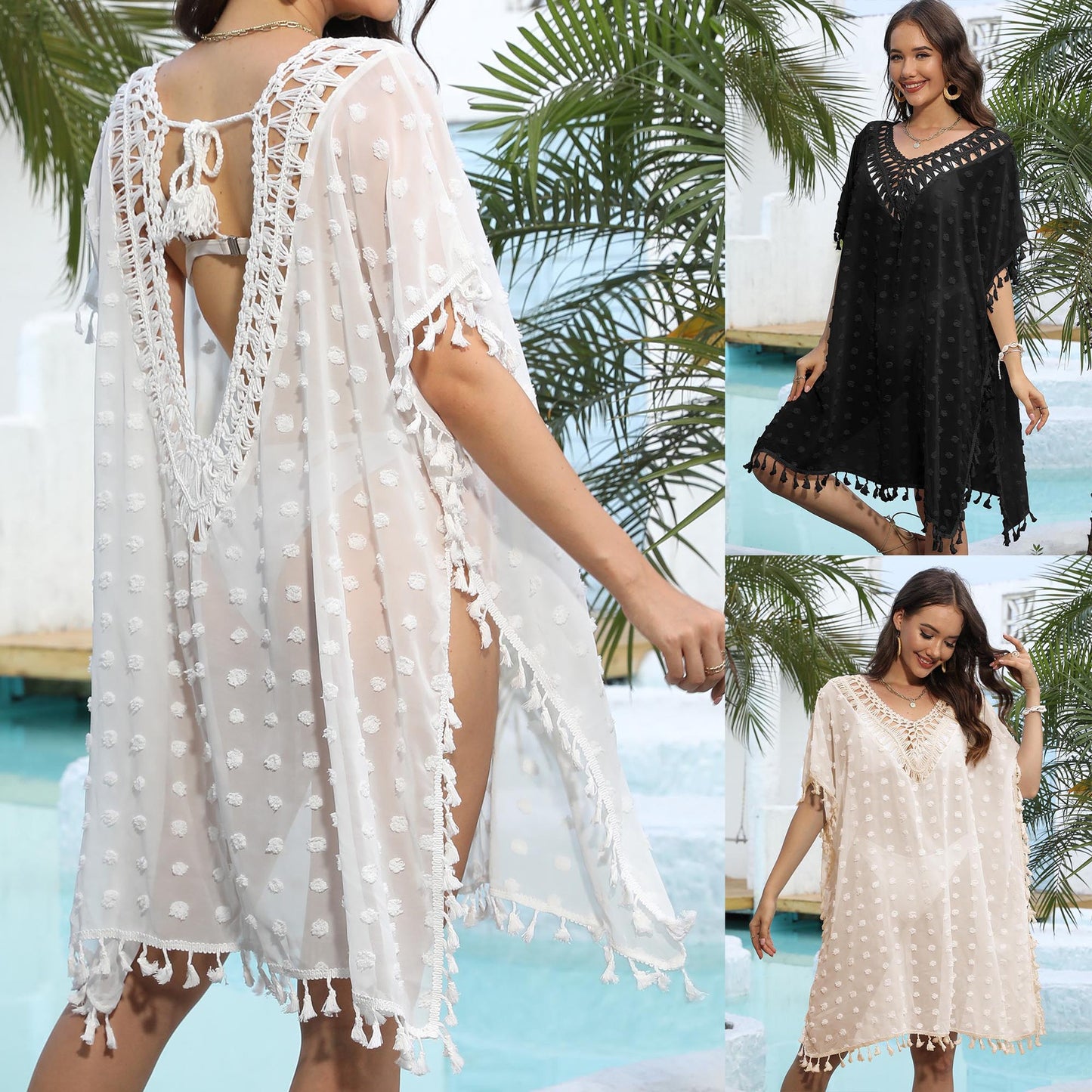 Tunique de plage transparente pour dames Chic und Stil