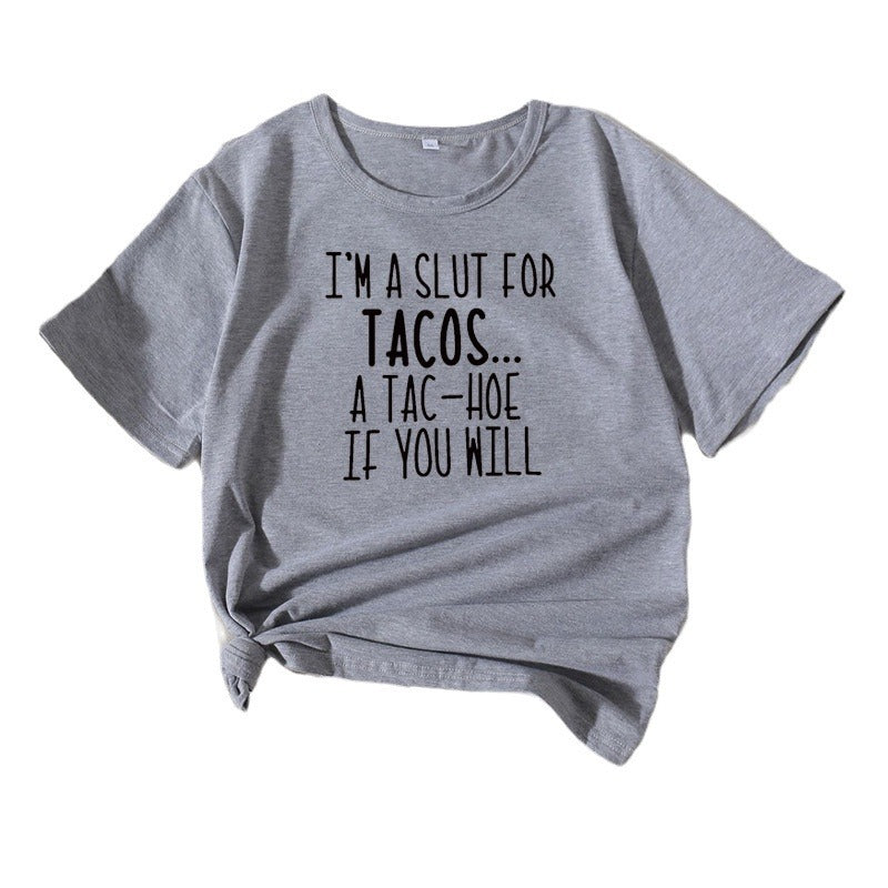 Damen Verspielt Grafik Casual Tee Chic und Stil