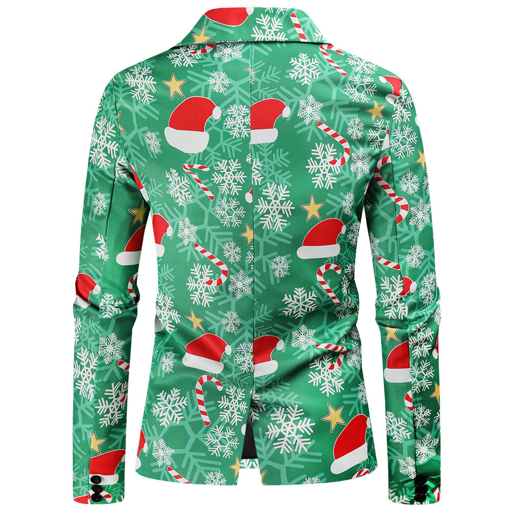 Blazer de fête pour hommes avec motif de Noël et coupe moderne Chic und Stil