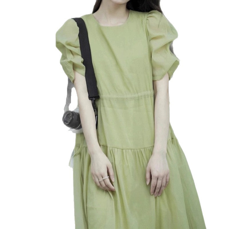 Robe maxi évasée à manches bouffantes pour femmes Chic und Stil