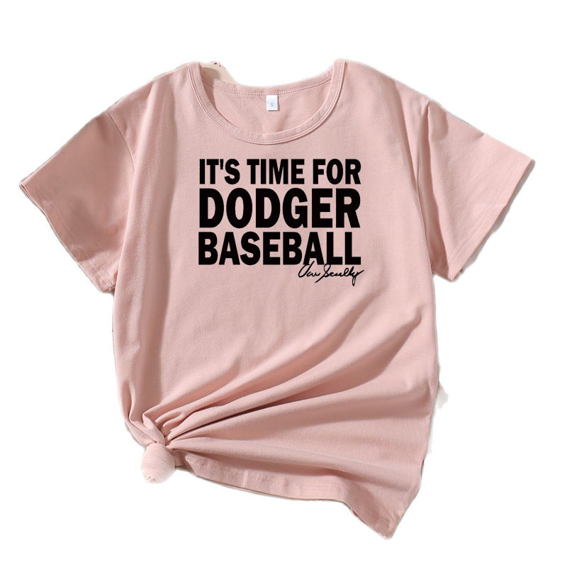 T-shirt graphique de sport décontracté pour femmes Chic und Stil