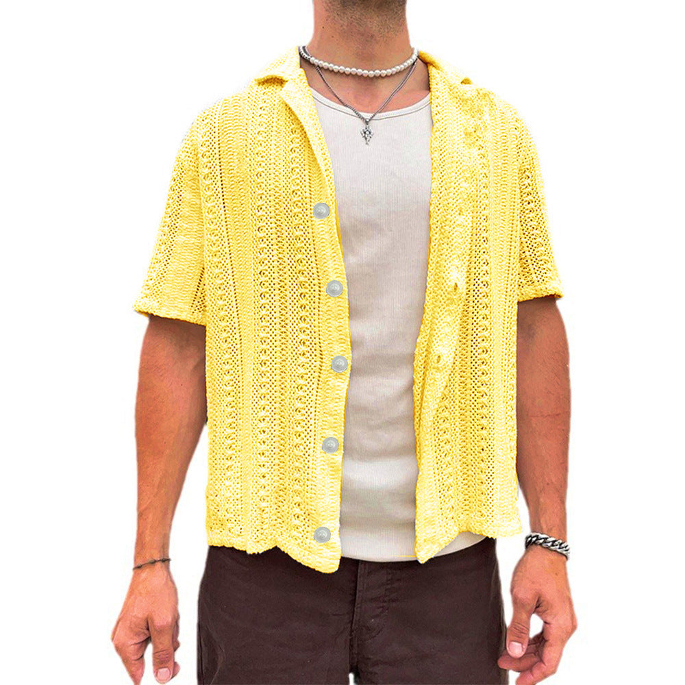 Chemise en tricot à manches courtes pour hommes Chic und Stil