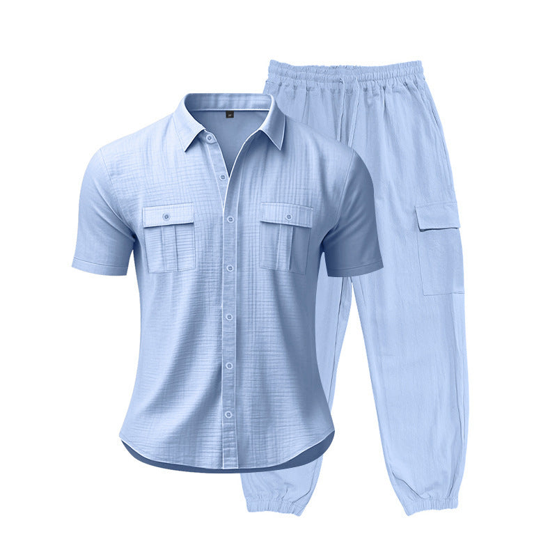Costume court pour hommes à la mode avec poches pratiques Chic und Stil