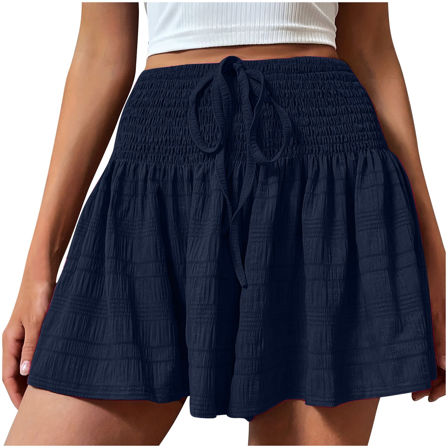 Jupe évasée smockée pour femmes Chic und Stil