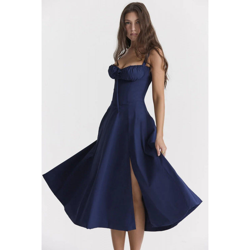 Robe maxi élégante à volants Chic und Stil