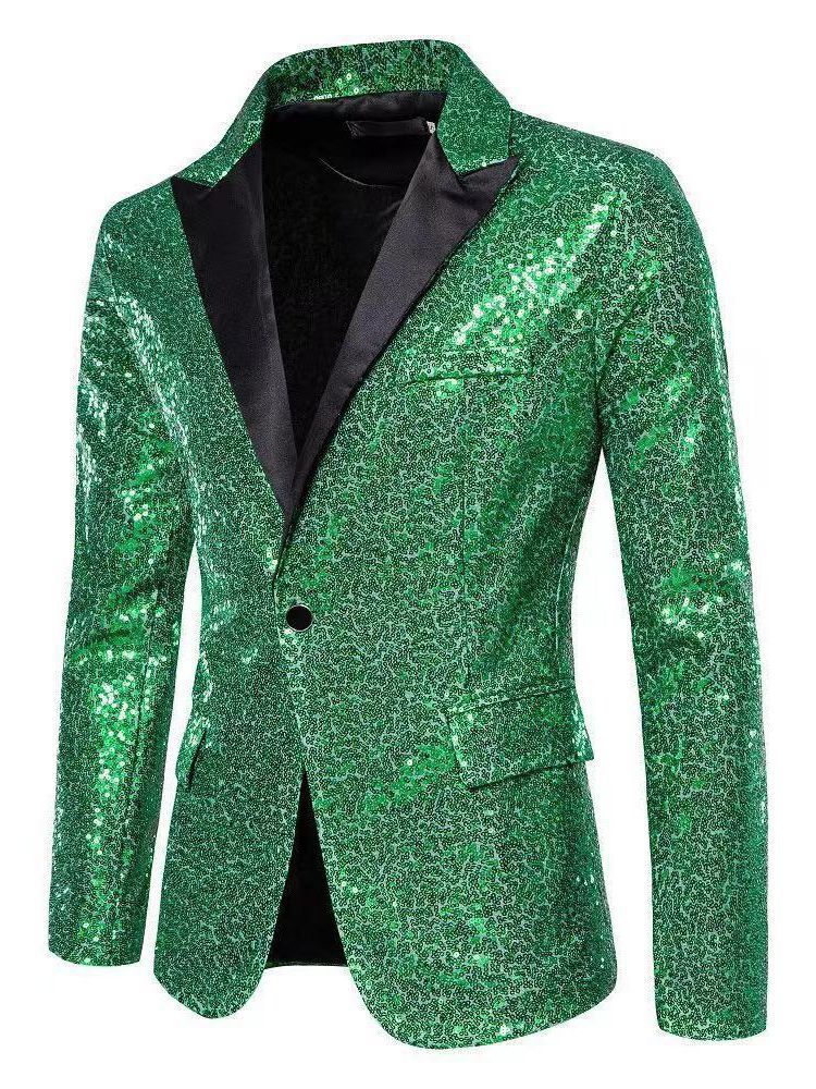 Blazer élégant en sequins pour hommes avec des accents décoratifs raffinés Chic und Stil