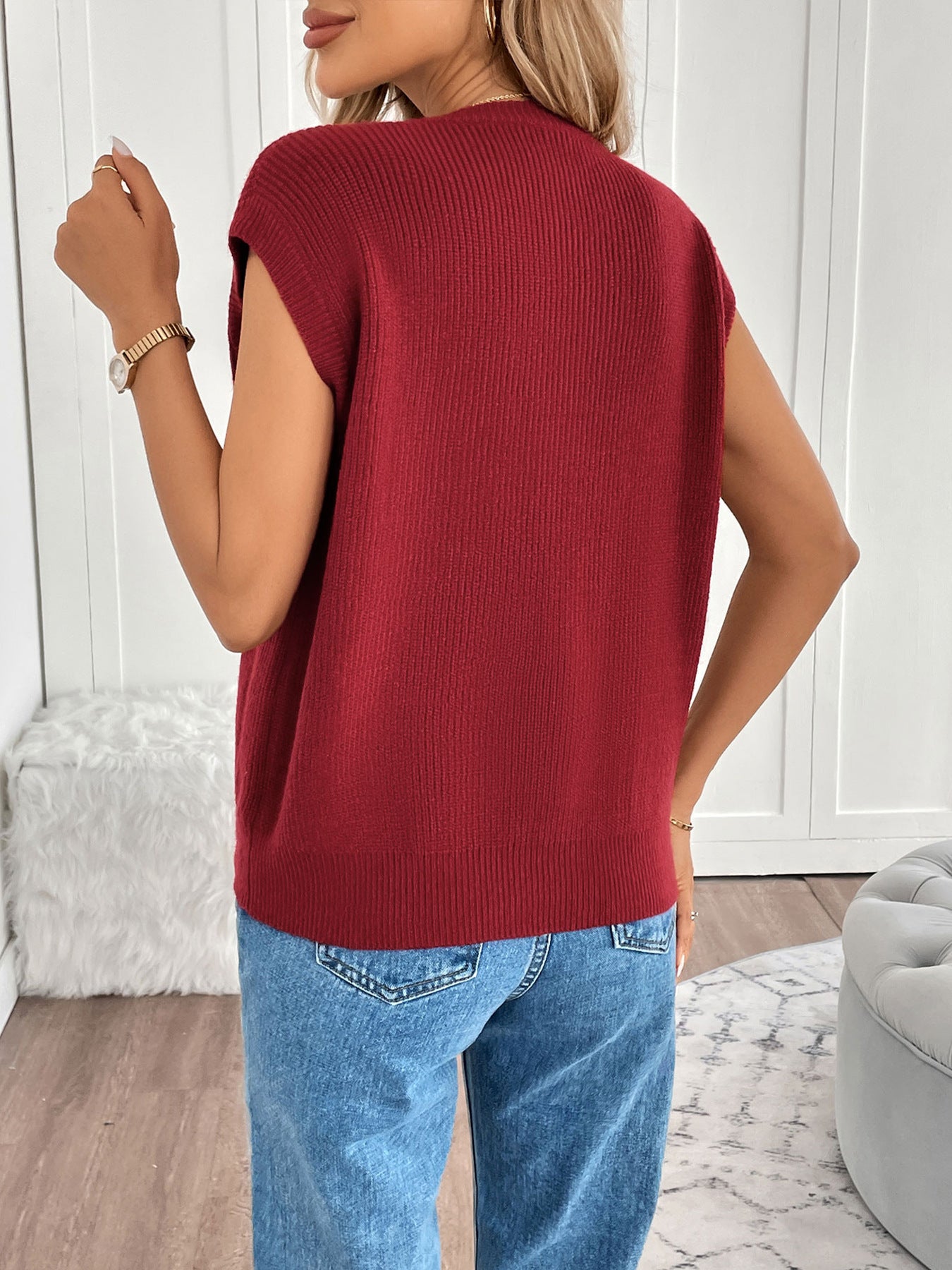 Cardigan en tricot pour femmes avec détails de boutons Chic und Stil