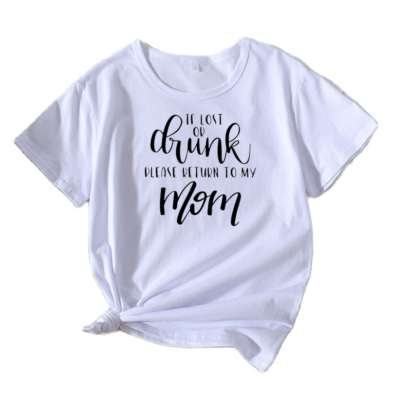 T-shirt humor doux en coton pour femmes Chic und Stil
