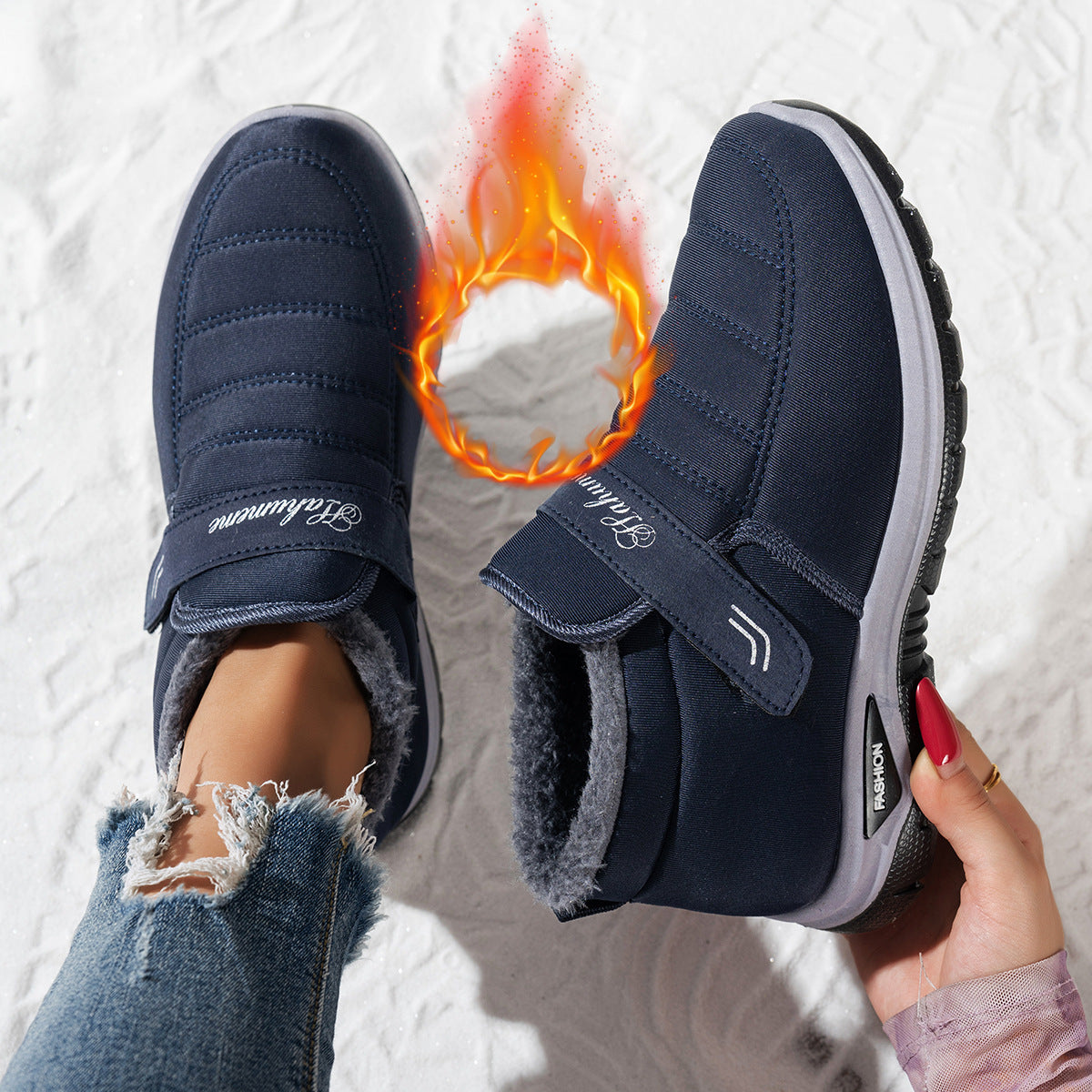 Baskets en polaire pour femmes Chic und Stil