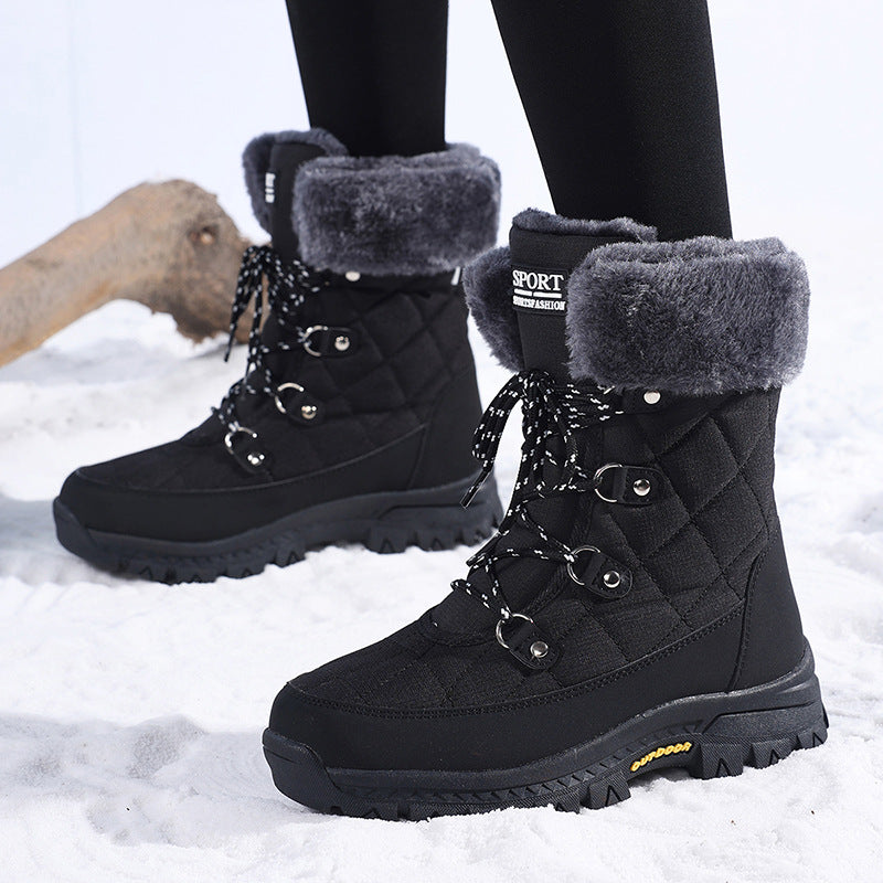 Bottes d'hiver pour femmes avec semelle antidérapante et doublure intérieure chaude Chic und Stil