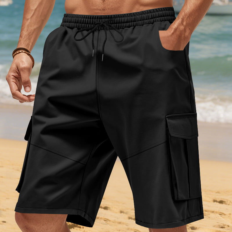 Shorts cargo pour homme avec poches latérales pratiques et taille élastique Chic und Stil