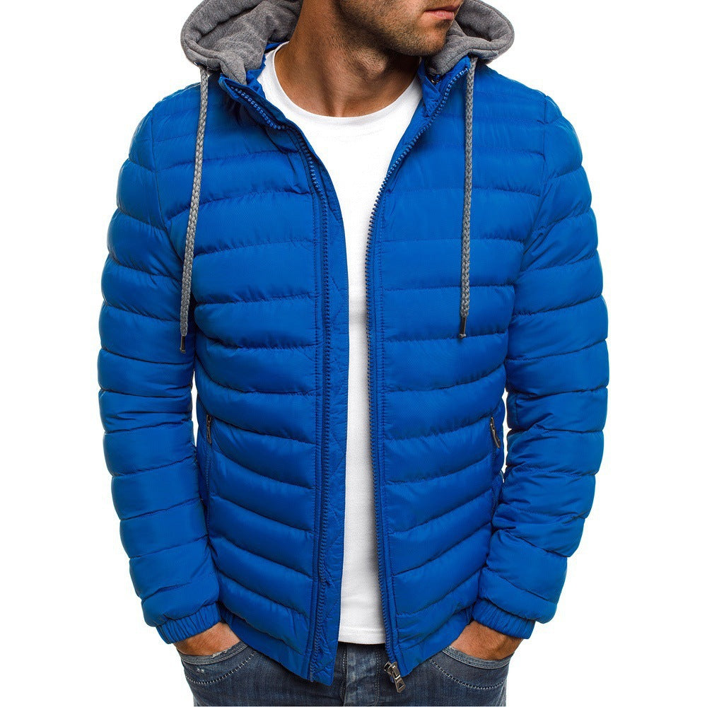 Hommes Veste matelassée légère avec capuche amovible et intérieur doux Chic und Stil