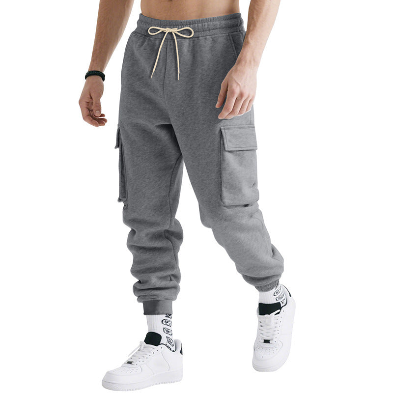 Pantalon de jogging cargo pour hommes confortable avec taille élastique et poches latérales Chic und Stil