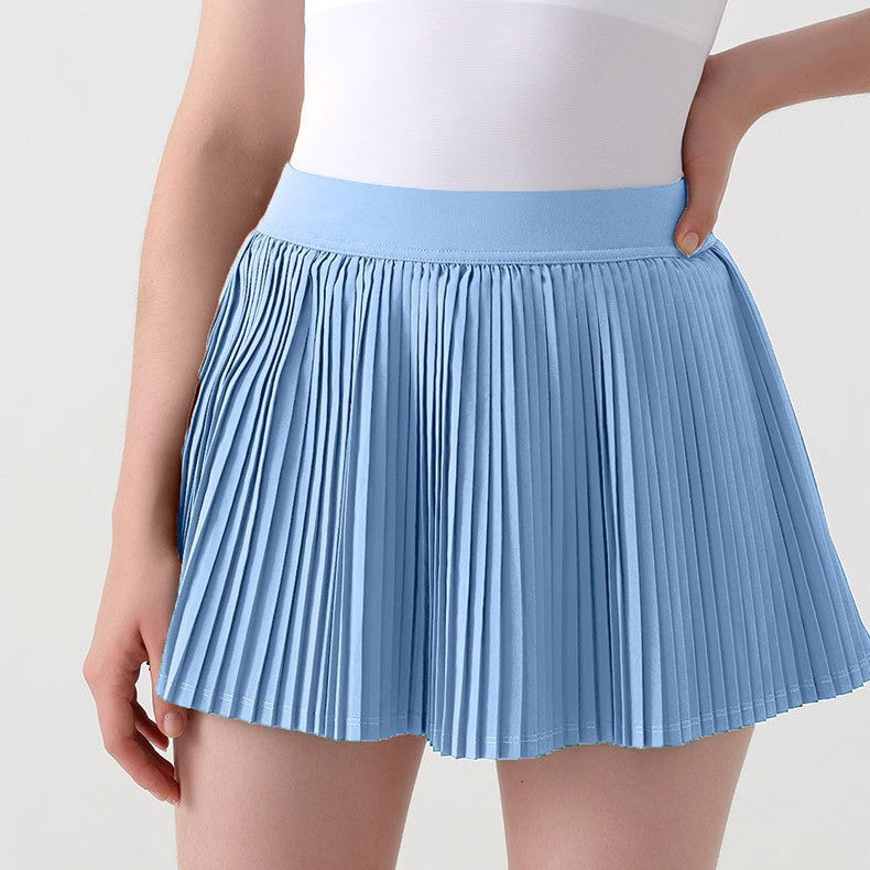 Jupe mini plissée pour femmes avec taille élastique et tissu léger Chic und Stil
